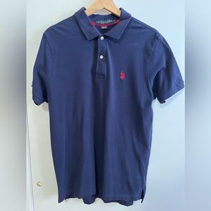 Polo shirt navy blue